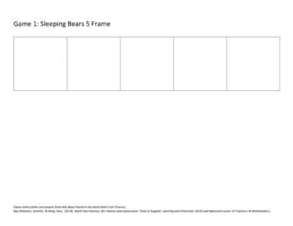 Game 1 Sleeping Bears