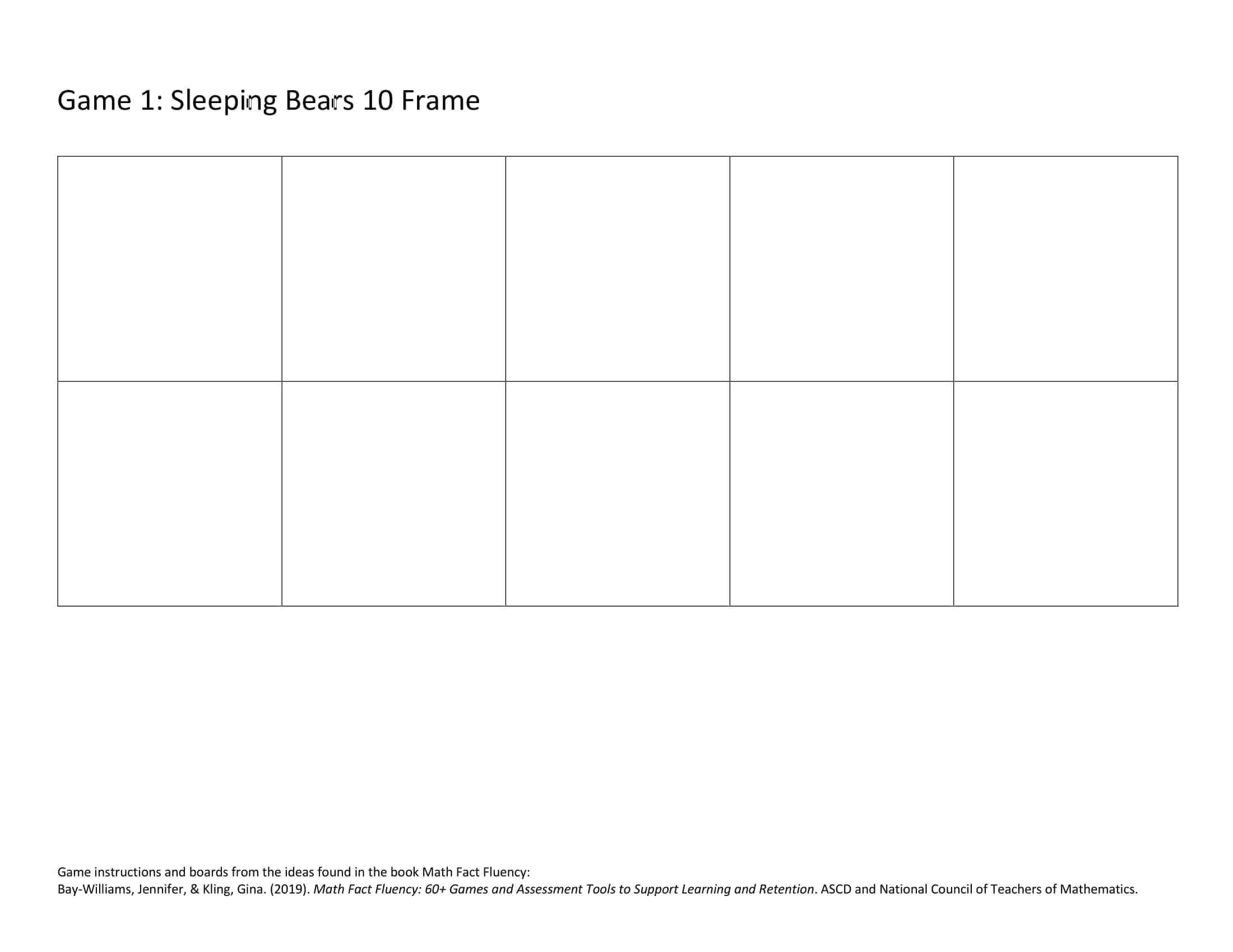 Game 1 Sleeping Bears - Image 2