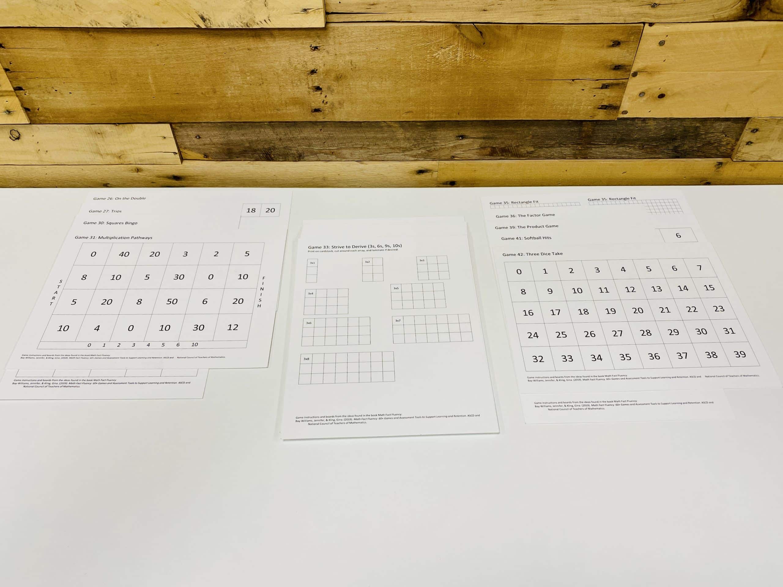 Multiplication/Division Bundled Game